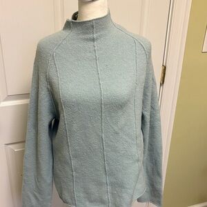 Women's Light Blue Acrylic/Wool Sweater